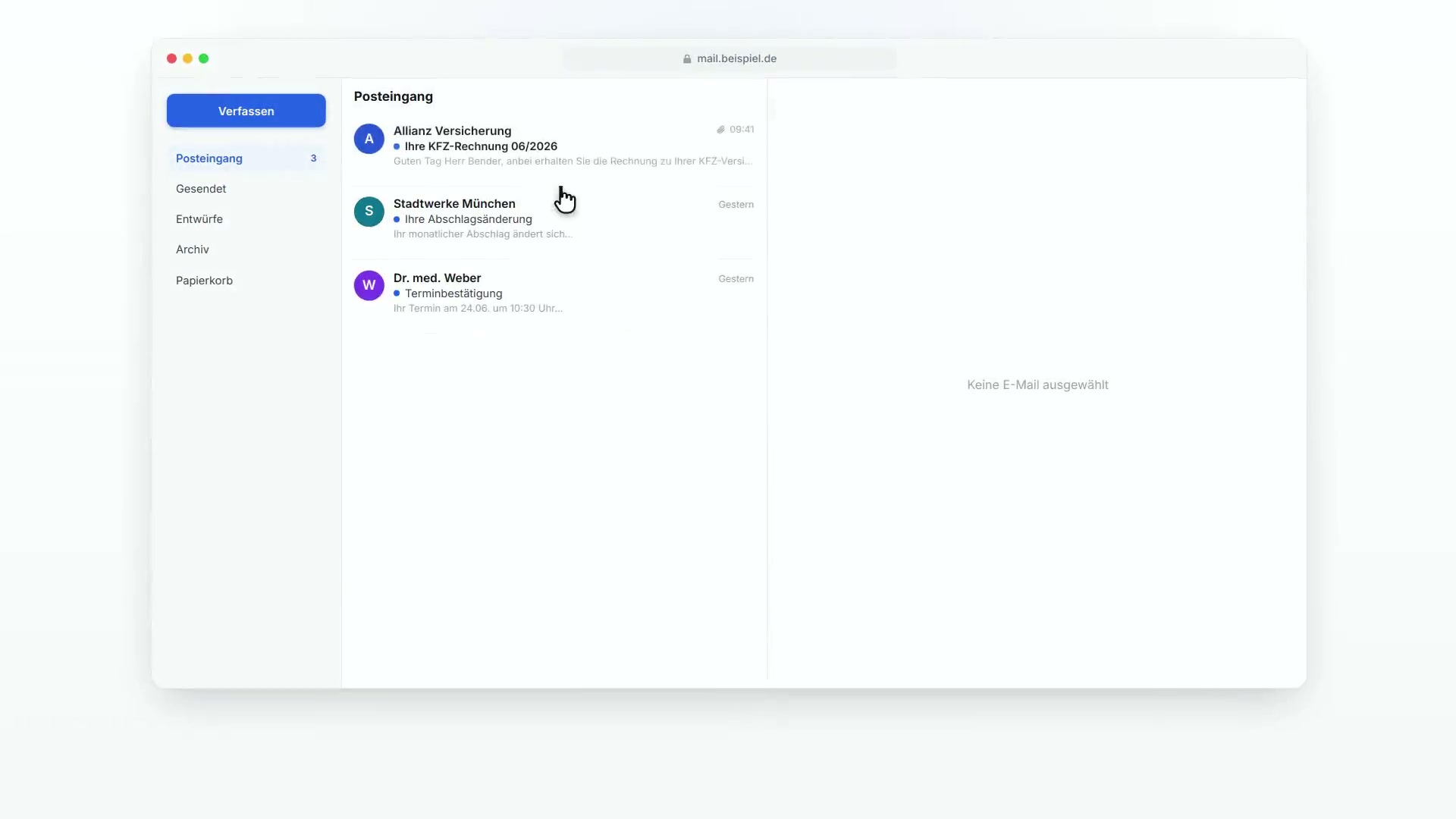 Dokumente per E-Mail weiterleiten